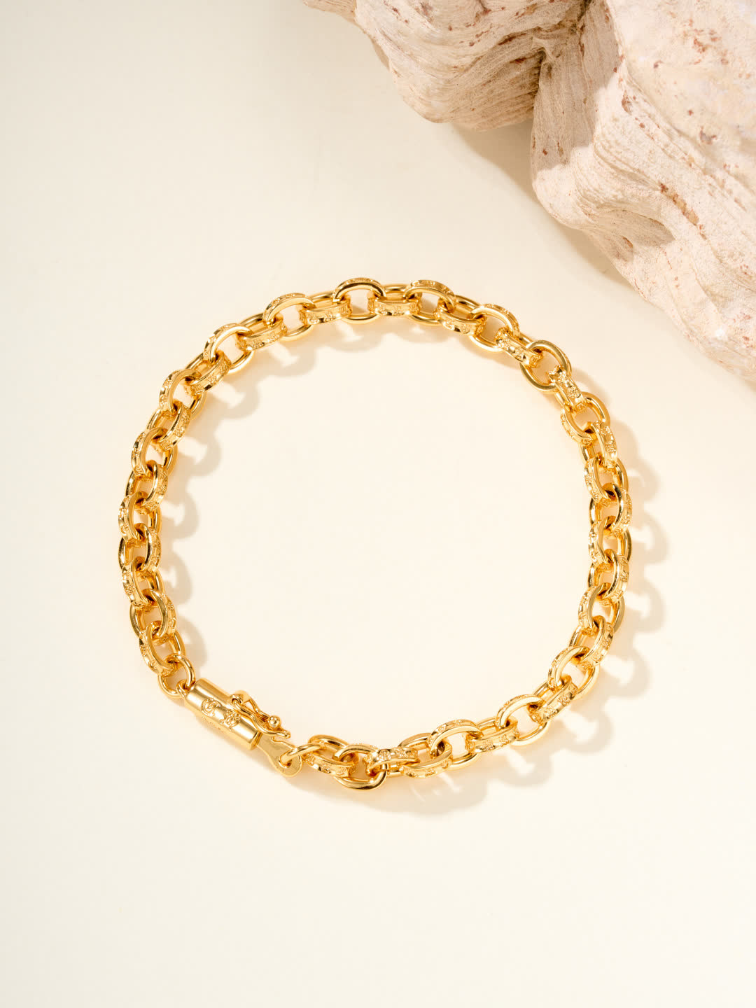 Chrome Hearts Elegant Gold-Plated Chain Bracelet Chrome Hearts Elegant Gold-Plated Chain Bracelet